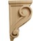 Ekena Millwork 3 1/2"W x 4"D x 7"H Small Basket Weave Corbel, Cherry CORW03X04X07BWCH - alternate 3